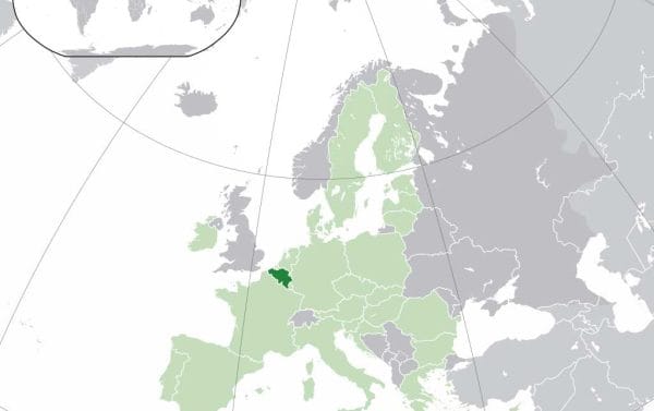 Belçika Nakliye harita